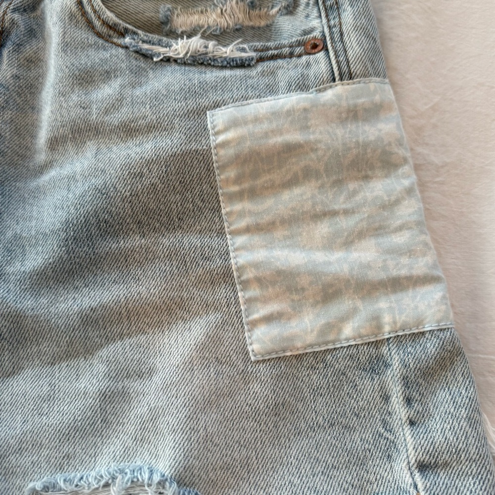 American Eagle Rainbow/ Patchwork Embroidered Jea… - image 5